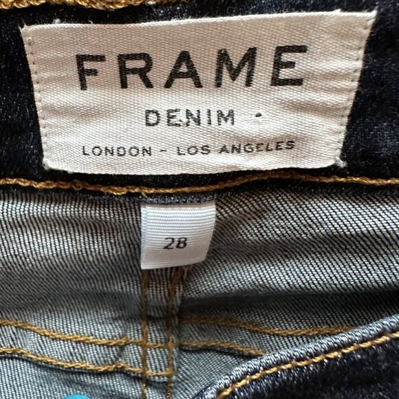 Frame Denim Le Skinny De Jeanne Prince Street Skinny Jeans Distressed Size 28‎ - Picture 9 of 11